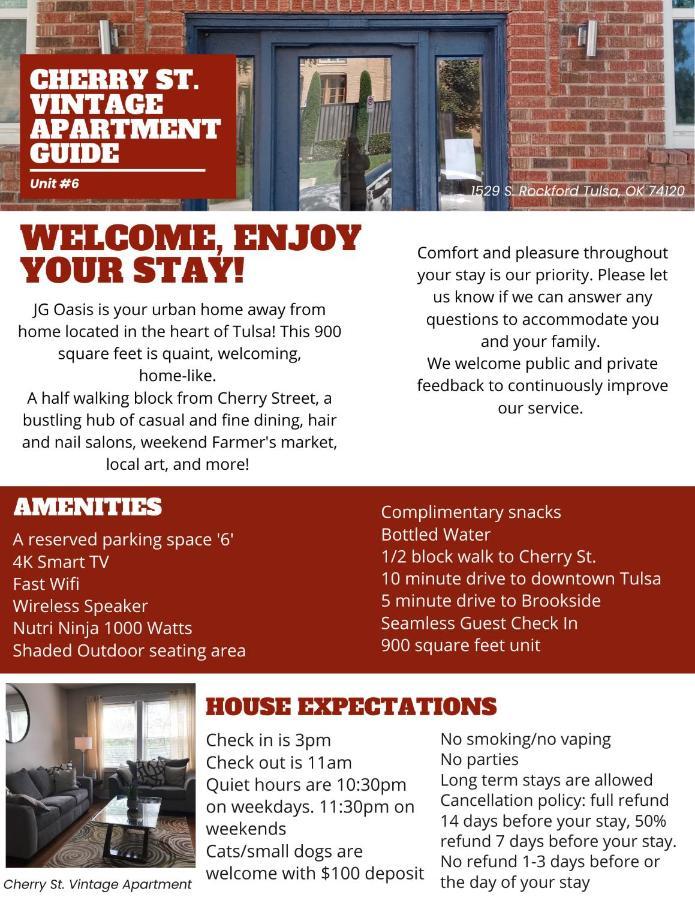 Cherry Street Vintage Apartment-Free Parking! Tulsa Zewnętrze zdjęcie